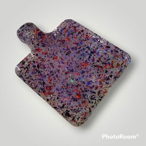 Clear Gold Leaf Coaster Tray (Z187)